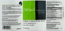 Label for Coral Calcium Plus
