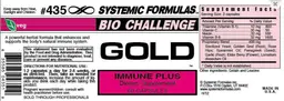 Label for GOLD Immune Plus