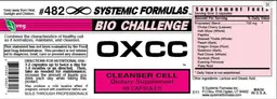 Label for OXCC Cleanser Cell