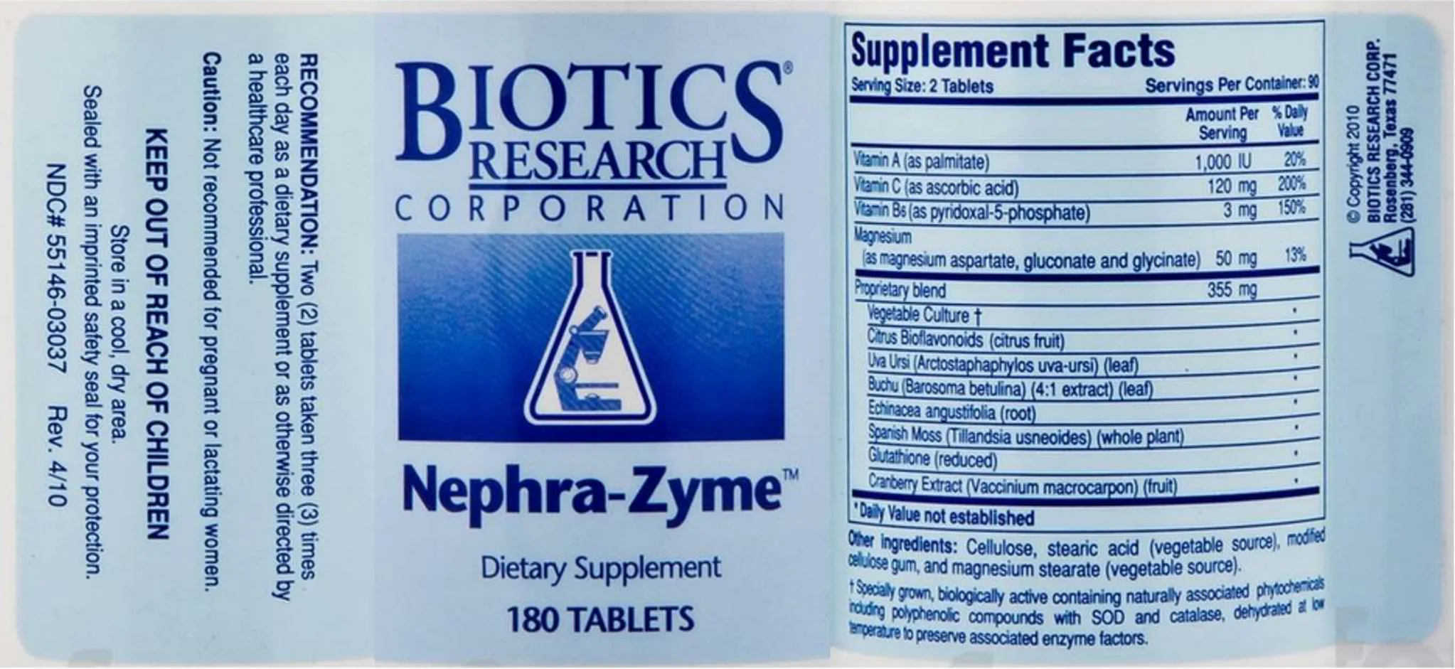 Label for Nephra-Zyme