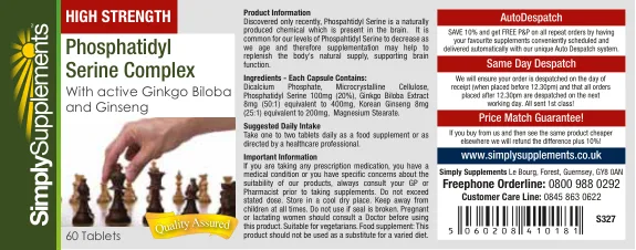 Label for Phosphatidyl Serine Complex