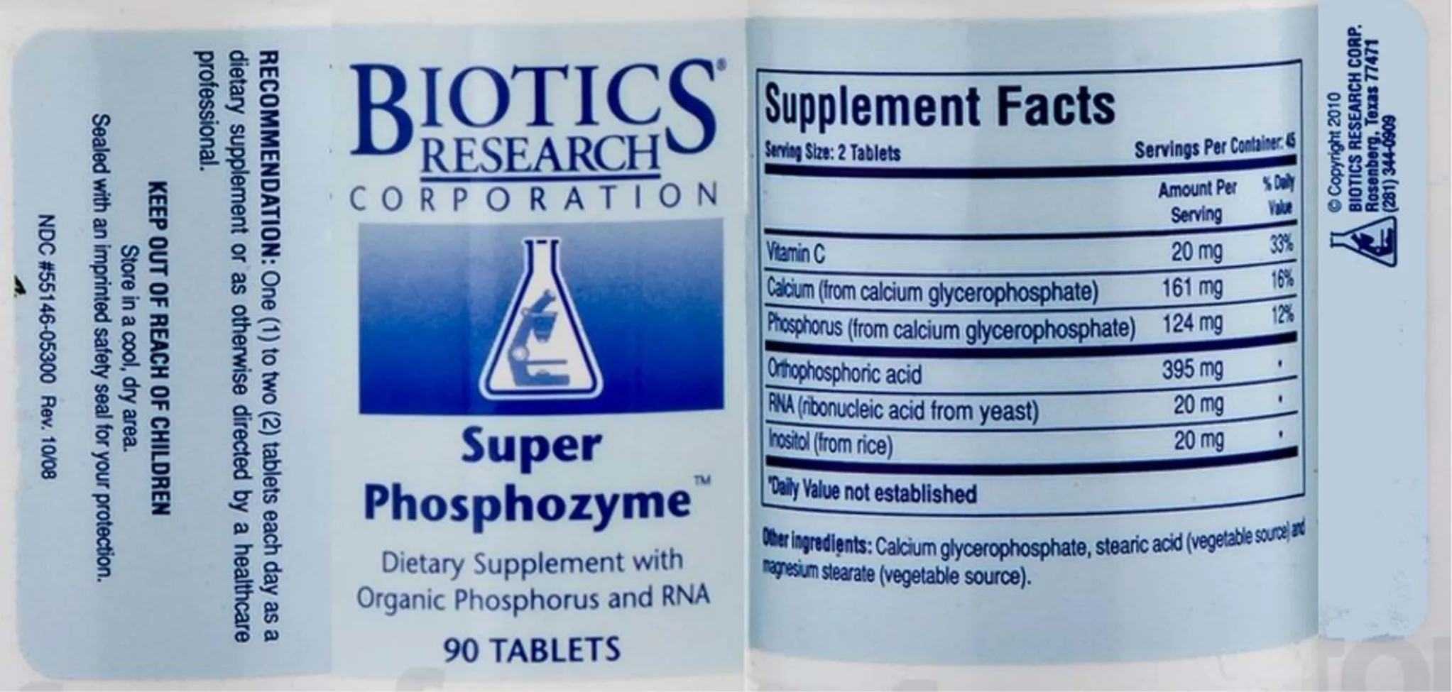 Label for Super Phosphozyme