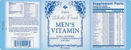 Label for Men's Vitamin