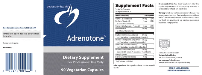 Label for Adrenotone