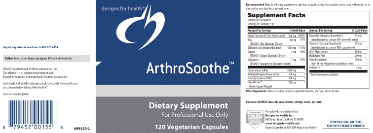 Label for ArthroSoothe