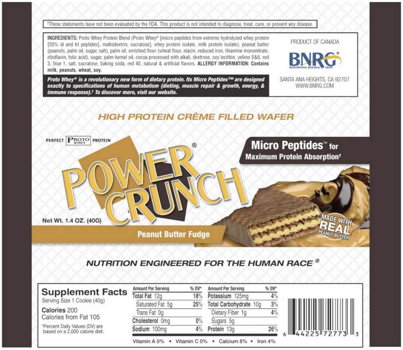 Power Crunch Peanut Butter Fudge