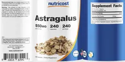 Label for Astragalus 550 mg