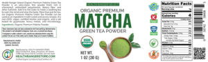 Organic Premium Matcha Green Tea Powder