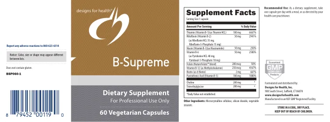Label for B-Supreme