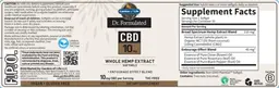 Label for CBD 10 mg Softgels