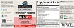 Label for Inflammatory Response CBD 10 mg