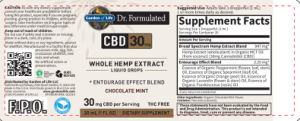 CBD 30 mg Liquid Drops Chocolate Mint
