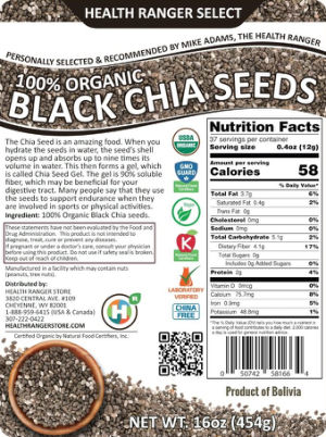100% Organic Black Chia Seeds