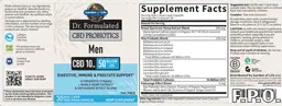 Label for Men CBD 10 mg