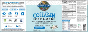 Grass Fed Collagen Creamer Creamy Vanill