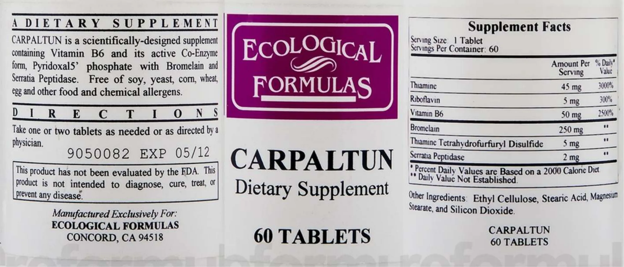 Label for Carpaltun