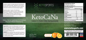 KetoCaNa Natural Orange Flavor