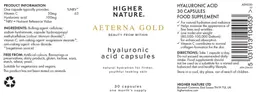 Label for Hyaluronic Acid Capsules