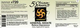 Label for General Sedate