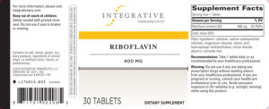 Riboflavin 400 mg
