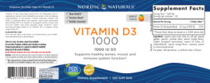 Vitamin D3 1000 Orange Flavor