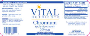 Chromium (Polynicotinate) 200 mcg