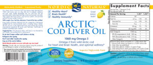 Arctic Cod Liver Oil Lemon