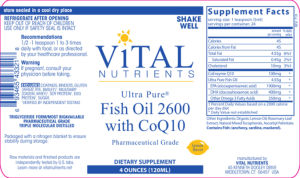 Ultra Pure Fish Oil 2600 with CoQ10 Lemo