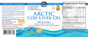 Arctic Cod Liver Oil Orange