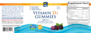 Vitamin D3 1000 IU Gummies Wild Berry