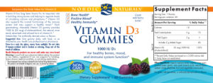 Vitamin D3 1000 IU Gummies Wild Berry