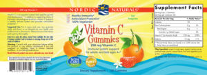 Vitamin C Gummies Tart Tangerine