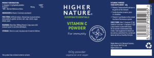Label for Vitamin C Powder