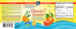 Vitamin C Gummies Tart Tangerine