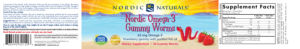 Nordic Omega-3 Gummy Worms Strawberry