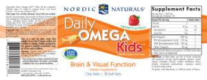 Daily Omega Kids Natural Fruit Flavor
