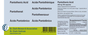 Pantothenic Acid 450 mg