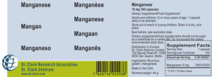 Manganese 10 mg