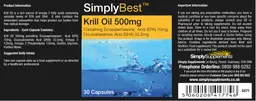 Label for Krill Oil 500 mg