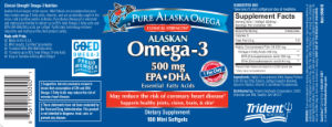 Omega-3 500 mg EPA+DHA Mini-Softgel (180