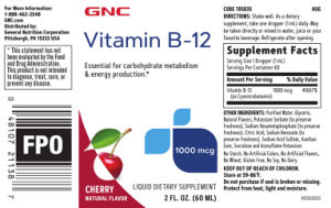 Vitamin B-12 1000 mcg Cherry