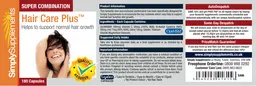 Label for Hair Care Plus