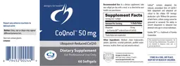 Label for CoQnol 50 mg
