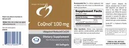 Label for CoQnol 100 mg