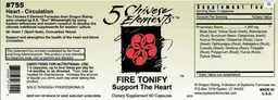 Label for Fire Tonify Support The Heart