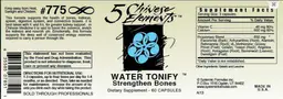 Label for Water Tonify Strengthen Bones