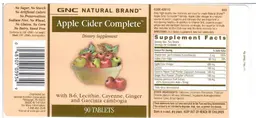 Label for Apple Cider Complete