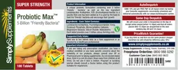 Label for Probiotic Max