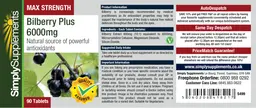 Bilberry Plus 6000 mg