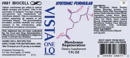 Label for Vista One LQ Membrane Regeneration